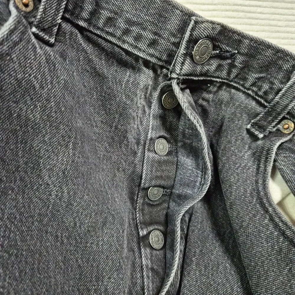 Levi Strauss 501 38x34 Distressed‎ Mens Jeans Black/gray Wash